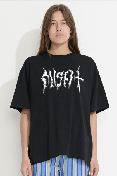 MISFIT APPAREL LADIES TOP MISFIT HELL CORNER OS TEE - BLACK