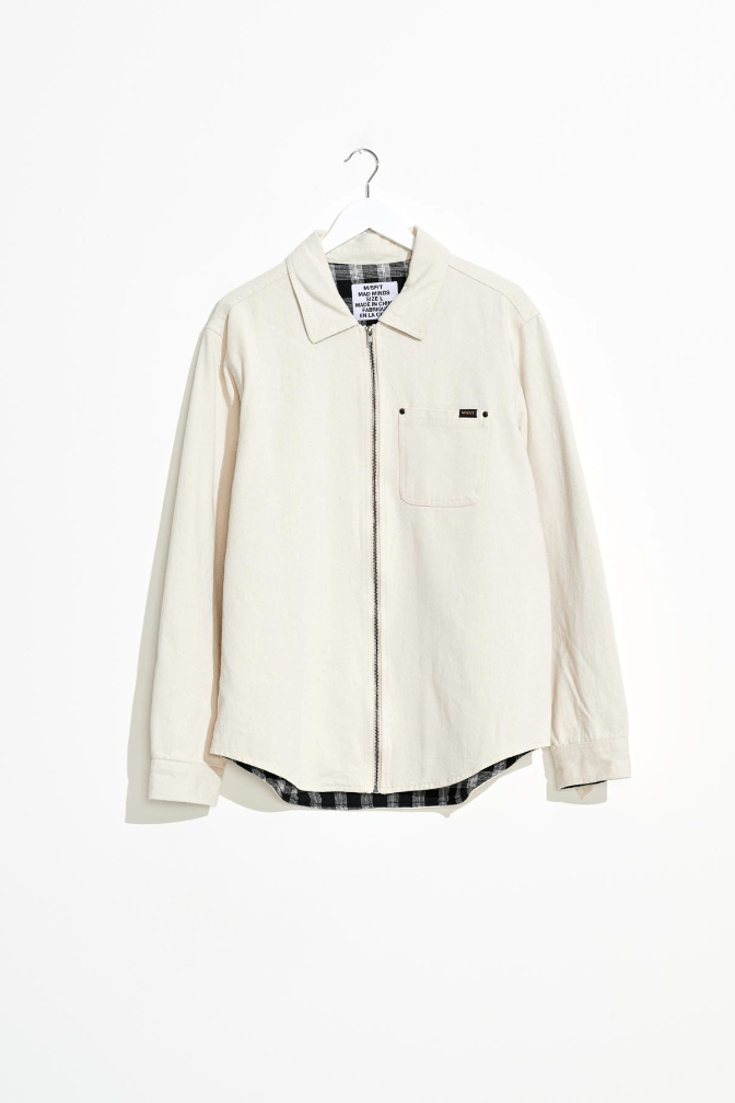 MISFIT APPAREL MENS JACKETS MISFIT MOTOR RIDS OVERSHIRT - NATURAL