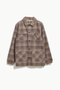 MISFIT APPAREL MENS JACKETS MISFIT SCHIZIODS WORK JACKET - TAN CHECK