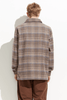 MISFIT APPAREL MENS JACKETS MISFIT SCHIZIODS WORK JACKET - TAN CHECK