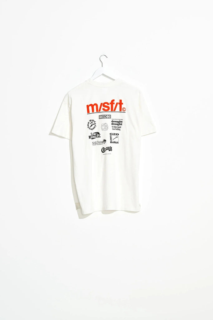 MISFIT APPAREL MENS T-SHIRTS MISFIT UNITED NEEDS TEE 50/50 AAA SS TEE - WASHED WHITE