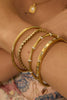 Arms of Eve Nadia Gold Cuff Bracelet - Stone