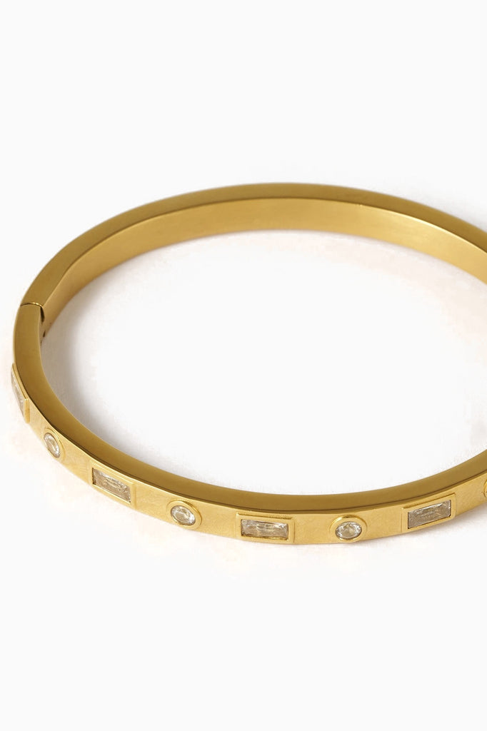 Arms of Eve Nadia Gold Cuff Bracelet - Stone
