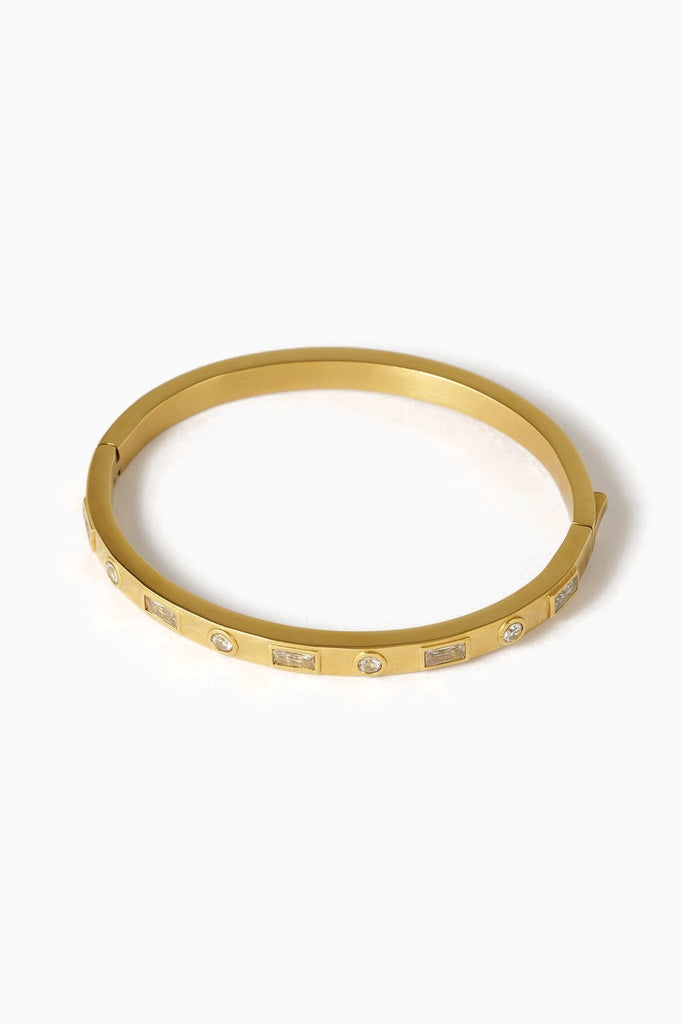 Arms of Eve Nadia Gold Cuff Bracelet - Stone