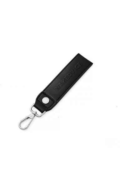 NAKEDVICE LADIES BAGS & WALLETS NAKED VICE THE NOA KEY CHAIN - BLACK/LEATHER