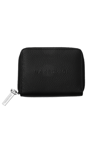 NAKEDVICE LADIES BAGS & WALLETS NAKED VICE THE THEO SILVER WALLET - BLACK/SILVER