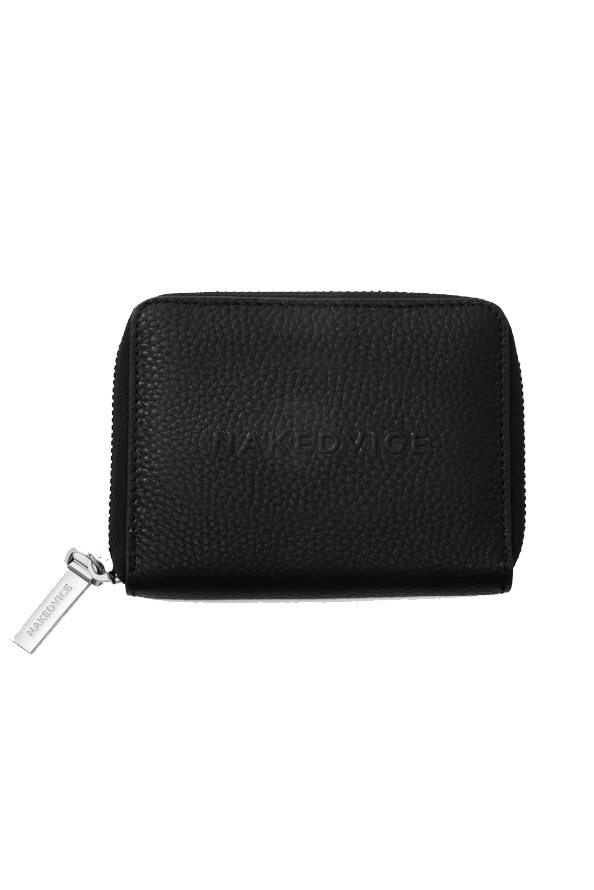 NAKEDVICE LADIES BAGS & WALLETS NAKED VICE THE THEO SILVER WALLET - BLACK/SILVER