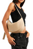 NAKEDVICE LADIES BAGS & WALLETS NAKEDVICE THE BUCKLEY SIDEBAG- TAUPE/SILVER