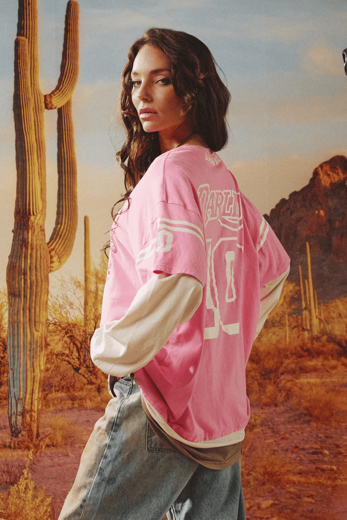 Sabbi Neigh Sayer Long Sleeve Tee - Pink
