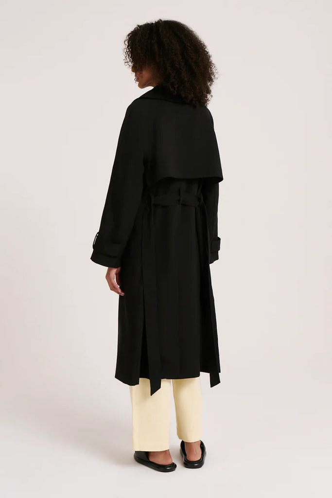 NUDE LUCY LADIES JACKETS NUDE LUCY CAMDEN TRENCH - BLACK