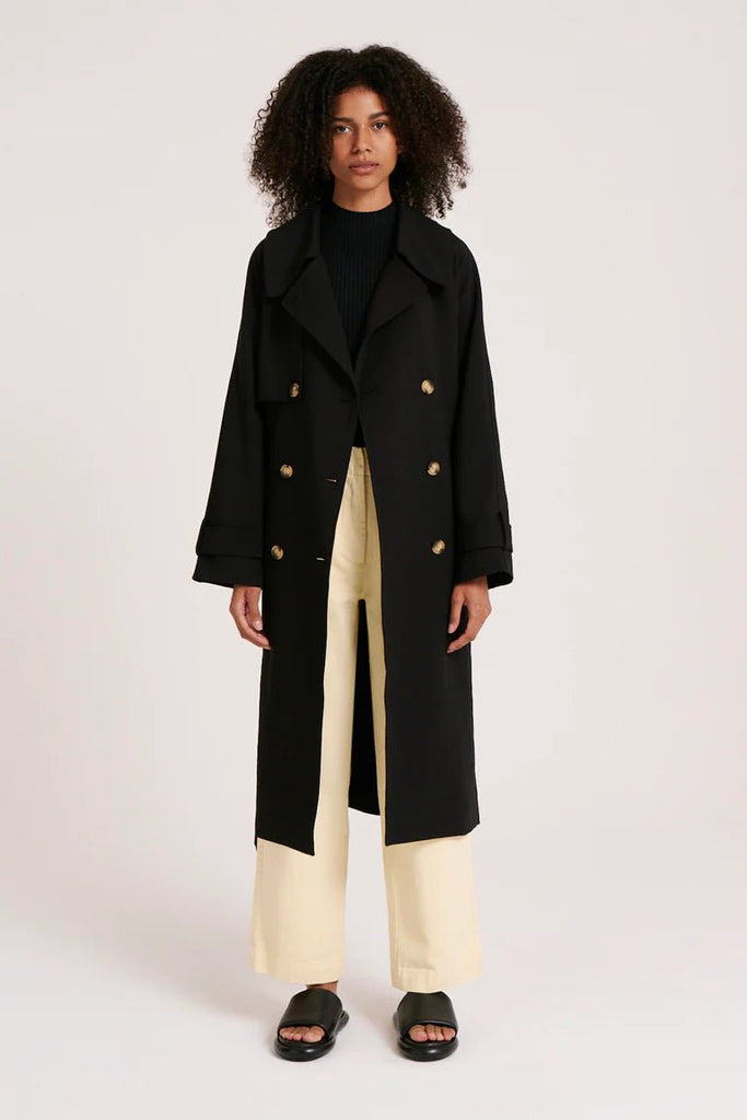 NUDE LUCY LADIES JACKETS NUDE LUCY CAMDEN TRENCH - BLACK