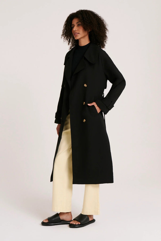 NUDE LUCY LADIES JACKETS NUDE LUCY CAMDEN TRENCH - BLACK