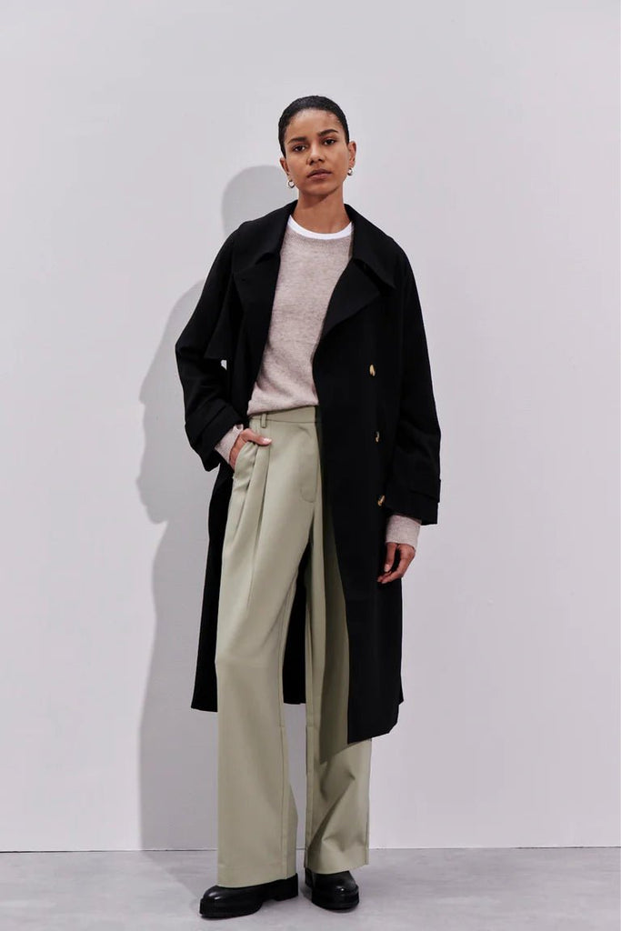 NUDE LUCY LADIES JACKETS NUDE LUCY CAMDEN TRENCH - BLACK