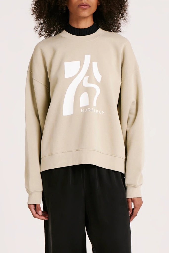 NUDE LUCY LADIES JUMPERS & SWEATERS NUDE LUCY GOYA SWEAT - CUCUMBER