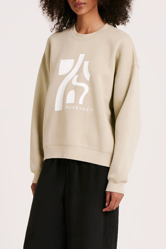 NUDE LUCY LADIES JUMPERS & SWEATERS NUDE LUCY GOYA SWEAT - CUCUMBER