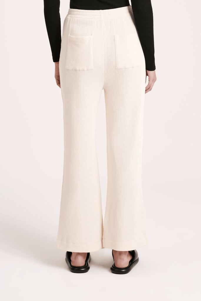 NUDE LUCY LADIES PANTS NUDE LUCY KIN WAFFLE CULOTTE - CLOUD
