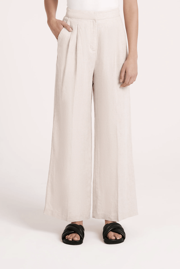NUDE LUCY LADIES PANTS NUDE LUCY THILDA LINEN PANT - NATURAL