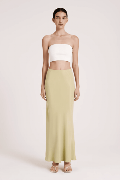 NUDE LUCY SKIRTS NUDE LUCY INES CUPRO SKIRT - LIME