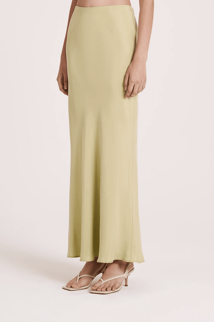 NUDE LUCY SKIRTS NUDE LUCY INES CUPRO SKIRT - LIME