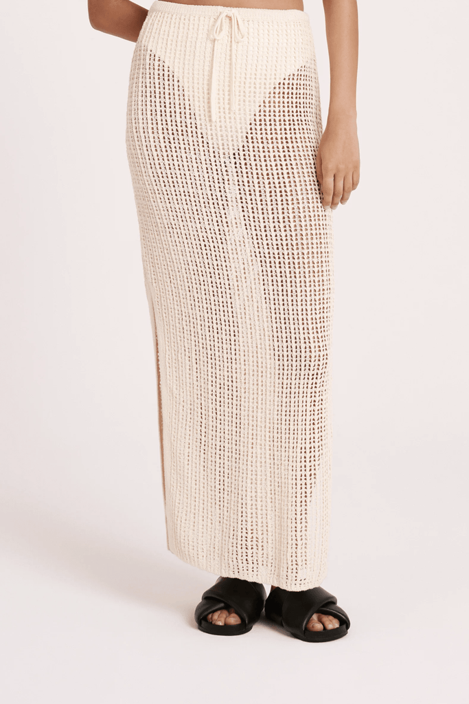 NUDE LUCY SKIRTS NUDE LUCY TESNI CROCHET SKIRT - NATURAL
