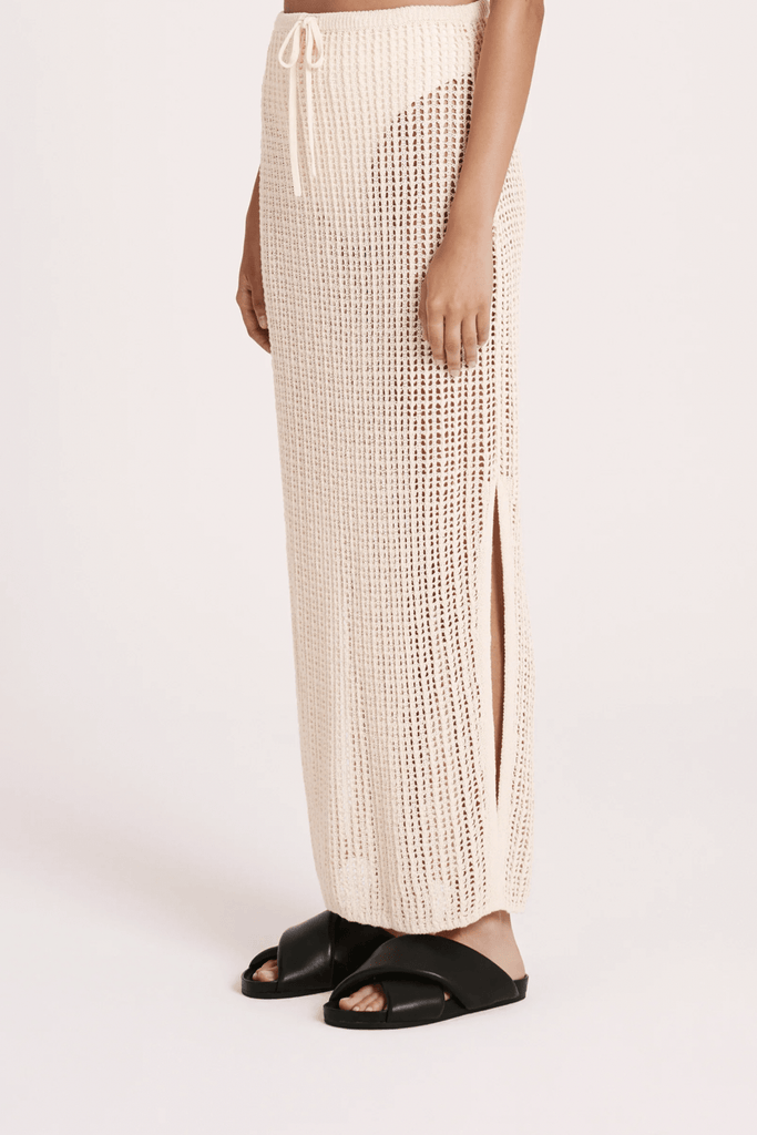 NUDE LUCY SKIRTS NUDE LUCY TESNI CROCHET SKIRT - NATURAL