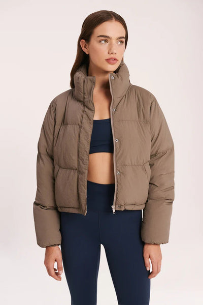 NUDE LUCY SKIRTS NUDE LUCY TOPHER PUFFER JACKET - ASH