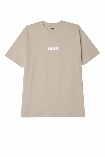 OBEY MENS T-SHIRTS OBEY BOLD OBEY TEE - SAND