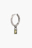 Sue The Boy Peridot Baguette Huggie single earring