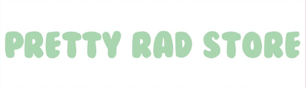 Pretty Rad Store MISCELLANEOUS PRS BUBBLE FONT STICKER - CLEAR/PASTLE GREEN