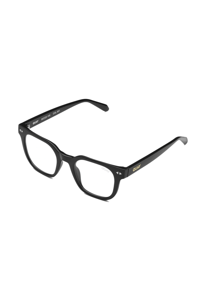 QUAY AUSTRALIA PAGE TURNER SUNGLASSES BLACK CLEAR Pretty Rad