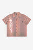 WNDRR Reaper Check S/S Shirt - Coral