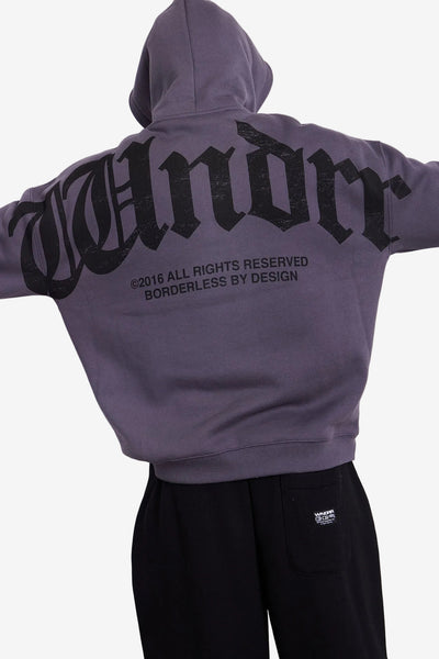 WNDRR Revival Hood Sweat - Charcoal model