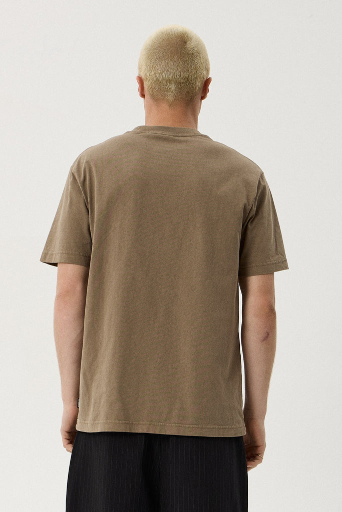 AFENDS Risk - Retro Tee - Vintage Fossil