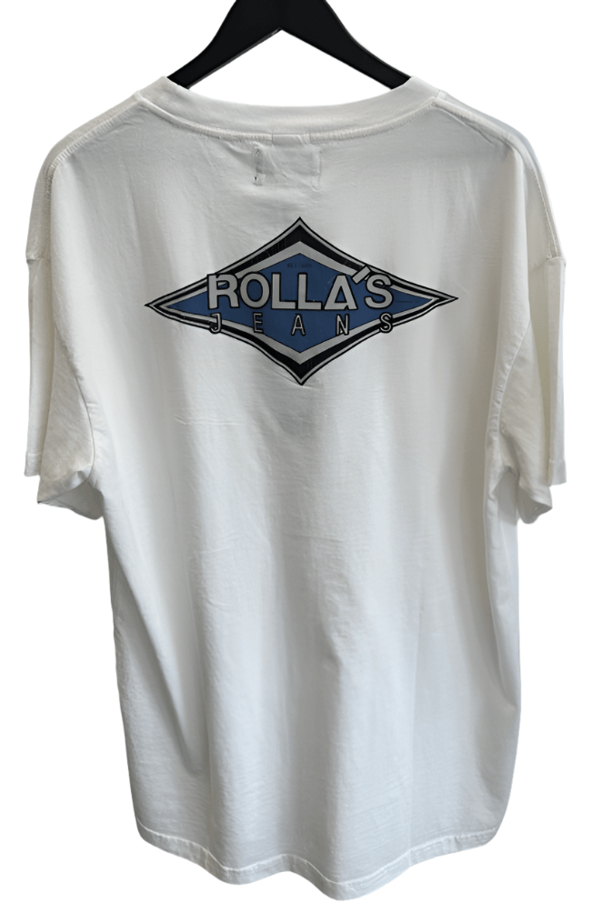 ROLLAS MENS T-SHIRTS ROLLA'S HEAVY DIAMOND TEE - VINTAGE WHITE