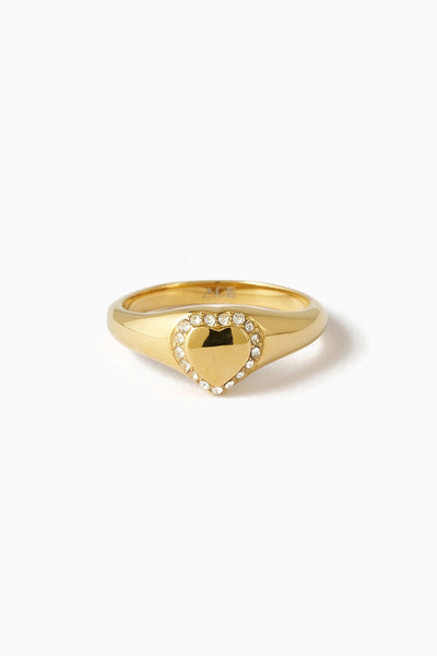 Arms of Eve Rosie Heart Ring - Gold Plated