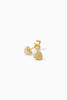 Arms of Eve Rosie Heart Stud Earrings - Gold Plated