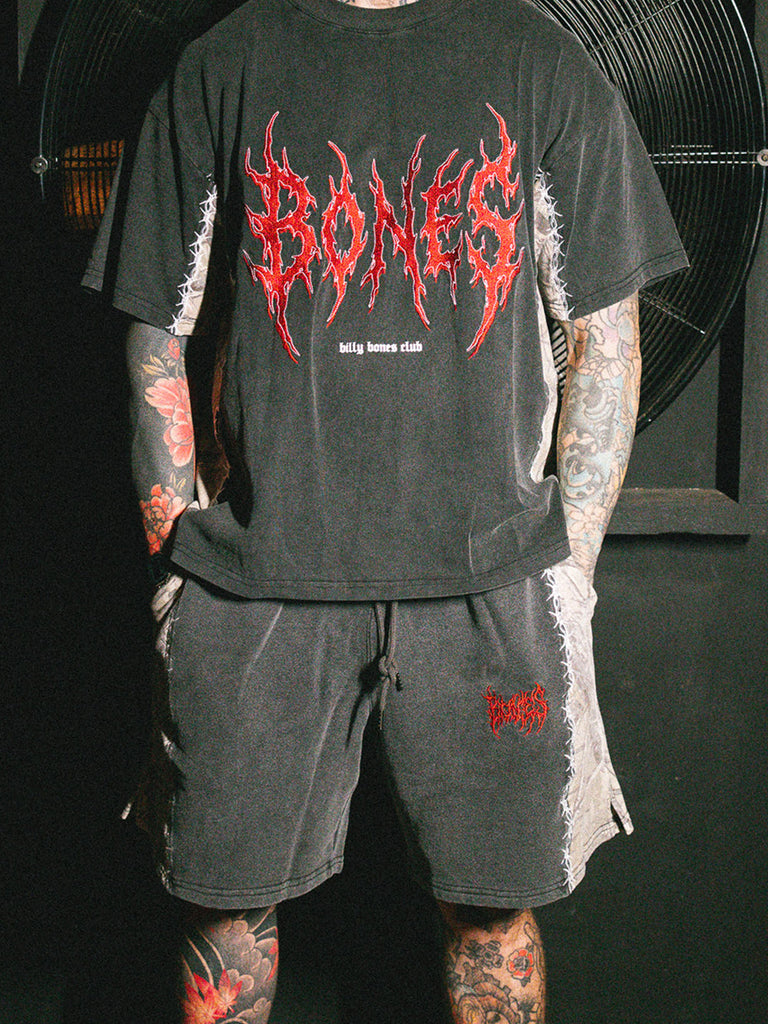Billy Bones Club Thorn Camo Shorts - Black/Camo detail