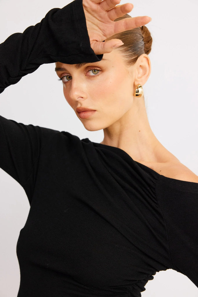 SNDYS THE LABEL REYNA MINI DRESS - BLACK Pretty Rad Store SNDYS THE LABEL REYNA MINI DRESS - BLACK Pretty Rad Store