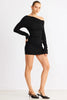 SNDYS DRESSES SNDYS THE LABEL REYNA MINI DRESS - BLACK