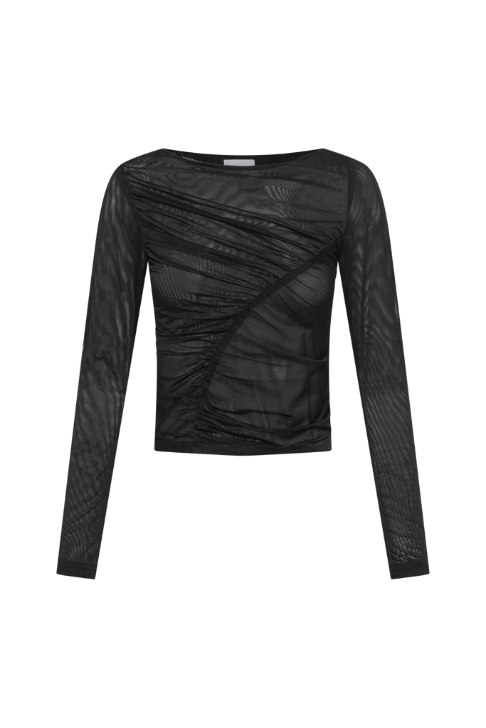 SNDYS LADIES TOPS & SHIRTS SNDYS THE LABEL ELODIE TOP - BLACK