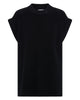 SNDYS LADIES TOPS & SHIRTS SNDYS THE LABEL OAK VEST TOP - BLACK