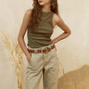 Status Anxiety In Reverse Belt - Tan/Gold