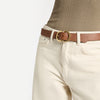 Status Anxiety In Reverse Belt - Tan/Gold