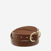 Status Anxiety In Reverse Belt - Tan/Gold