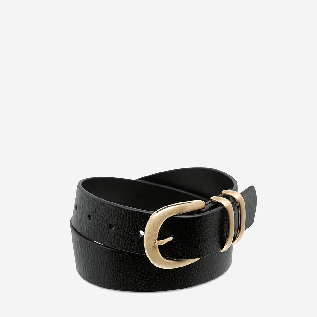 Status Anxiety Let It Be Belt - Black/Gold