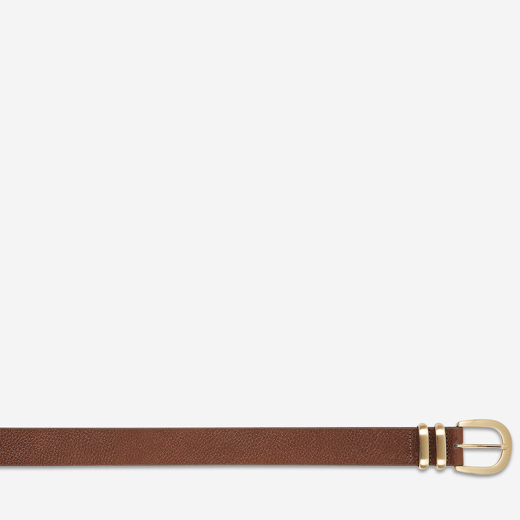 Status Anxiety Let It Be Belt - Tan/Gold