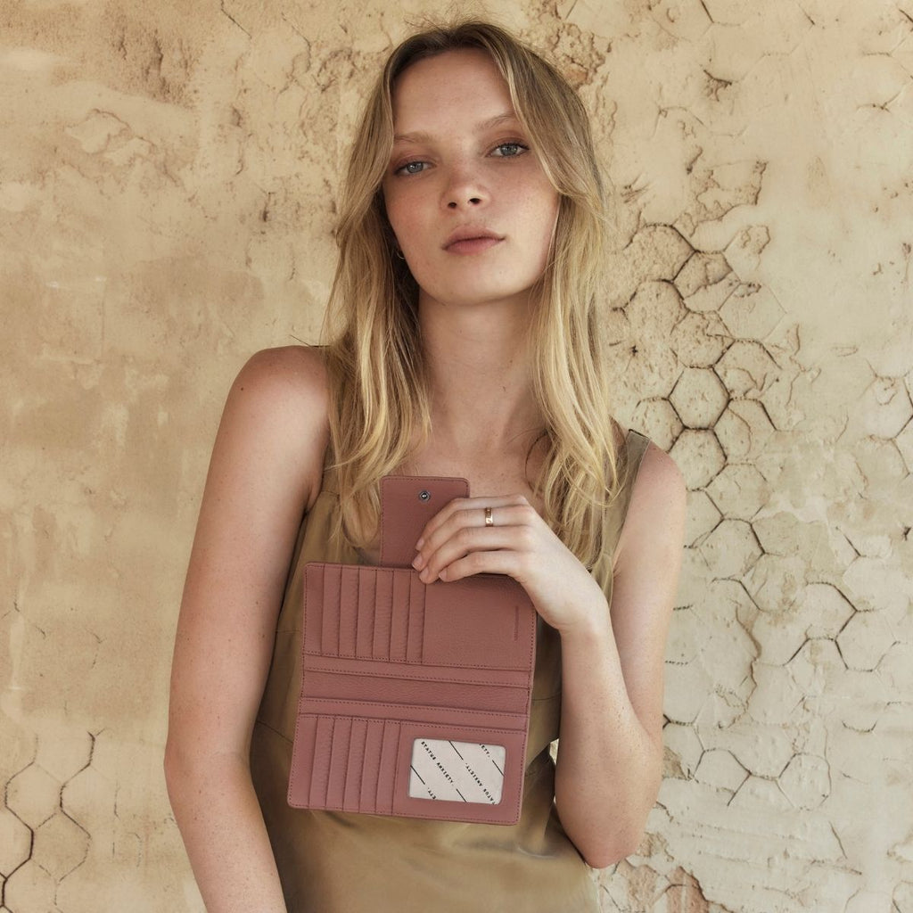 Status Anxiety Ruins Wallet - Dusty Rose