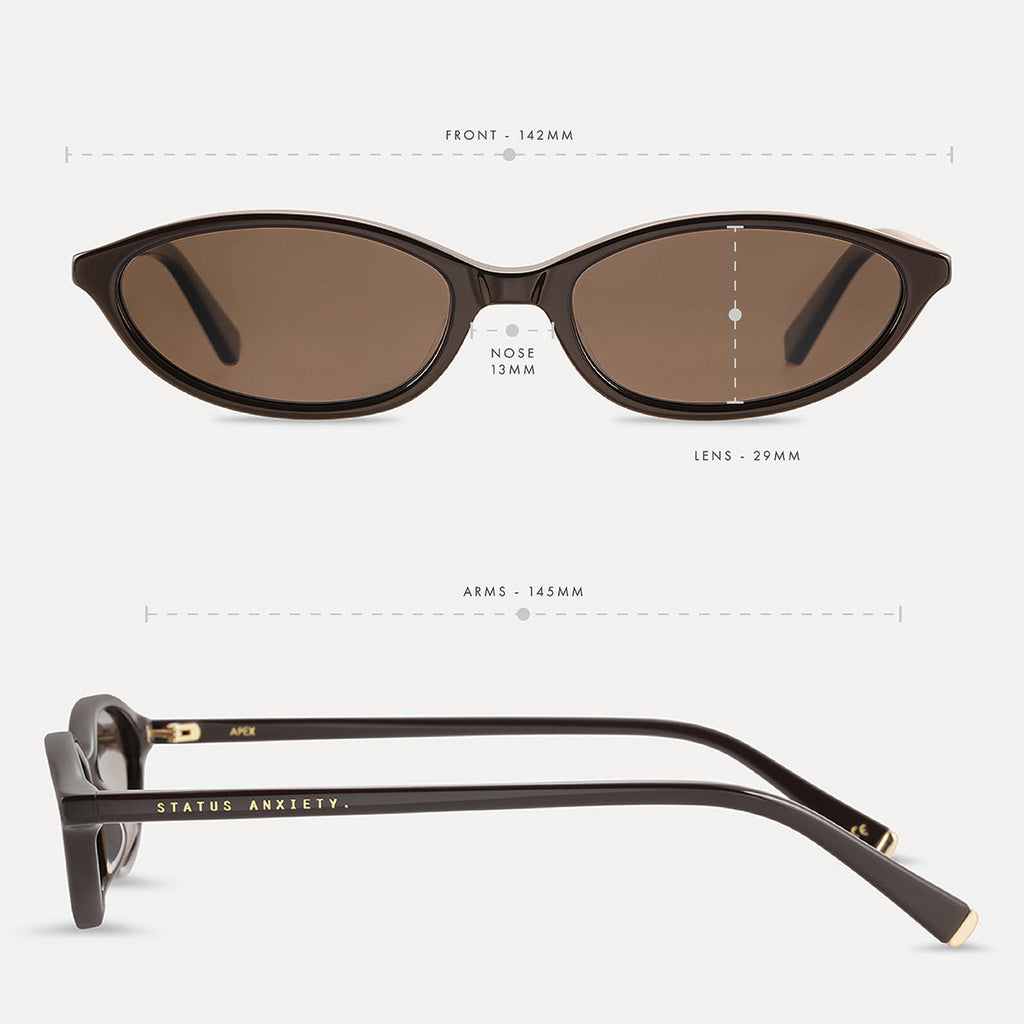 Status Anxiety Apex Sunglasses - Espresso/Gold