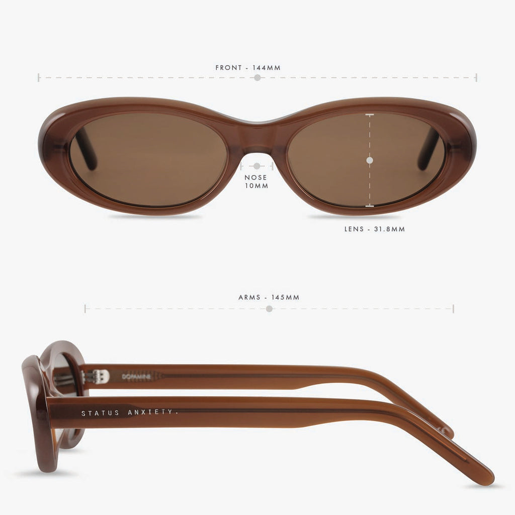 Status Anxiety Dopamine Sunglasses - Brown
