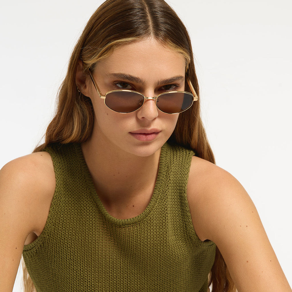 Status Anxiety Enigma Sunglasses - Gold